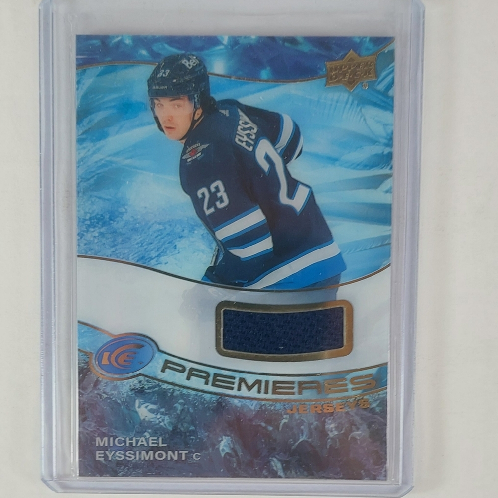 Michael Eyssimont Upper Deck UD Ice Premieres Jersey RC 2022/23 Winnipeg Jets
